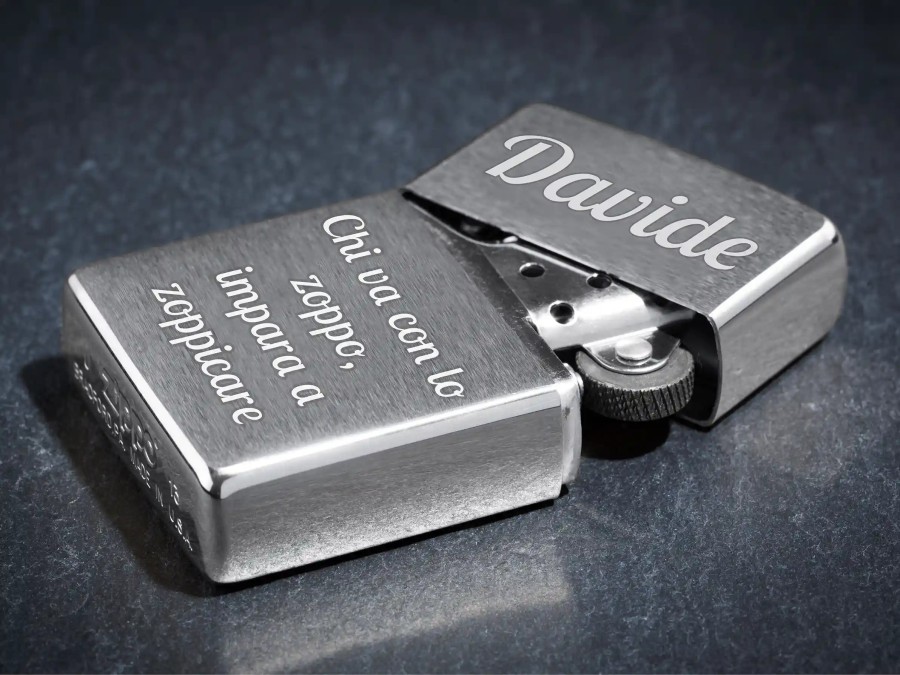 Zippo chromé original (Les deux côtés)