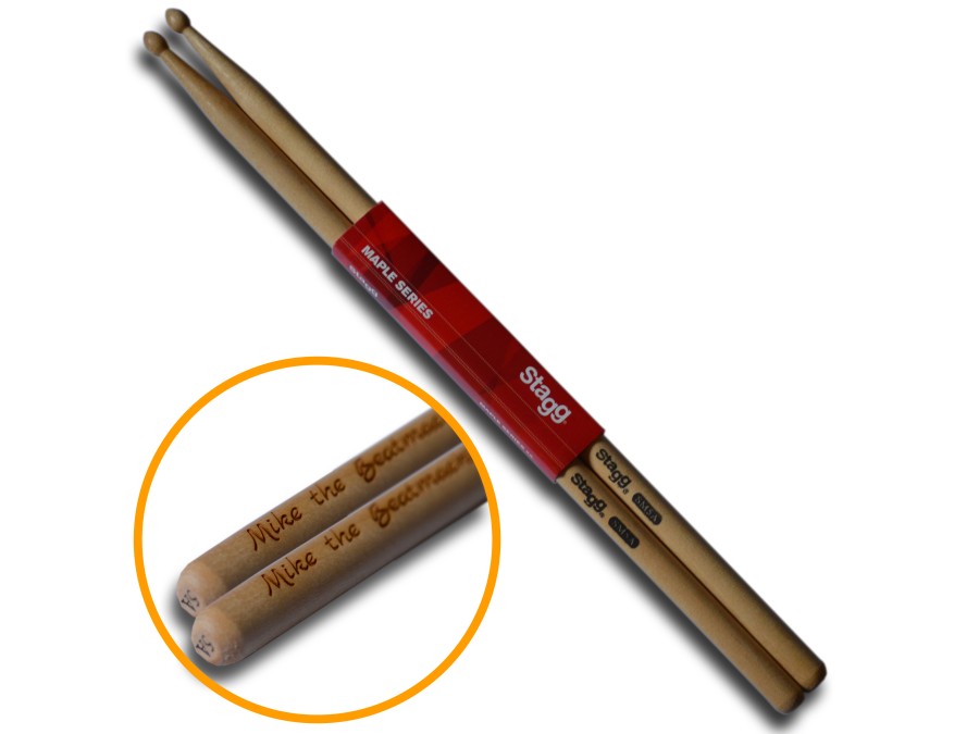 Gravierte Drumsticks